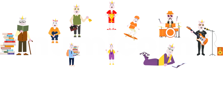 Numicorn'un içerisindeki karakterler